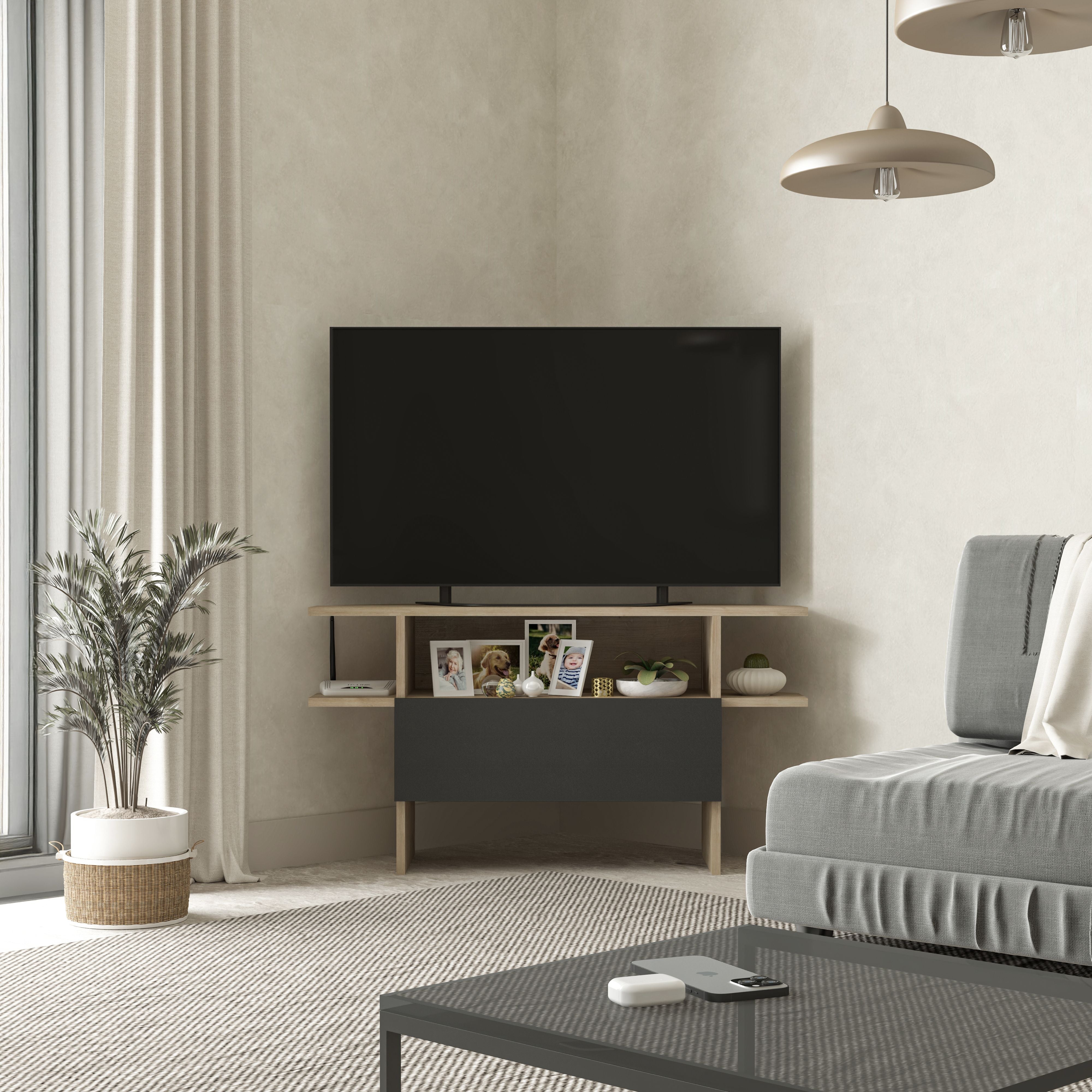 Brandloop Eck-TV-Lowboard bis 50 Zoll Zweitbild