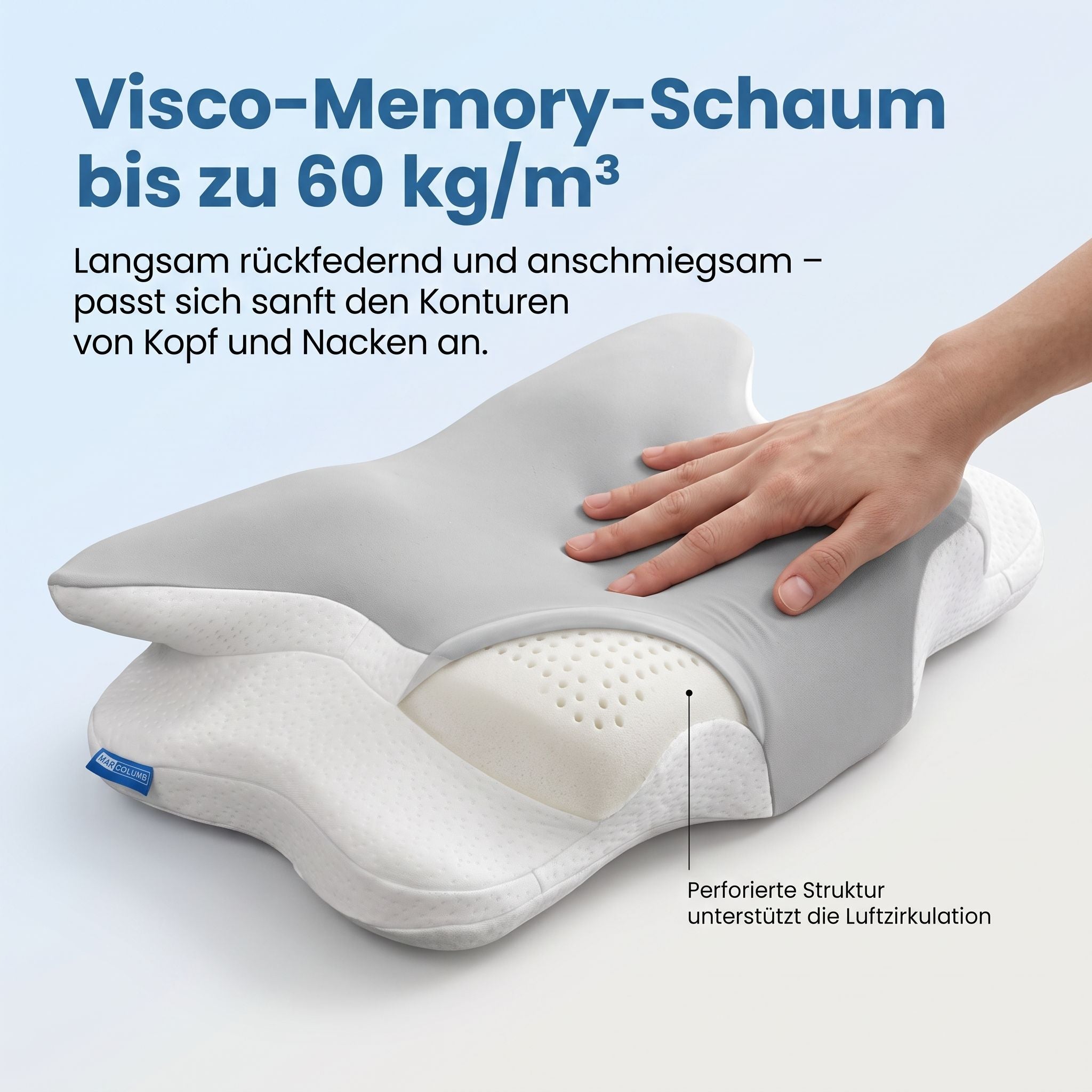 MARCOLUMB Memory Foam Beauty-Kissen 64 x 38 x 12 cm Zweitbild