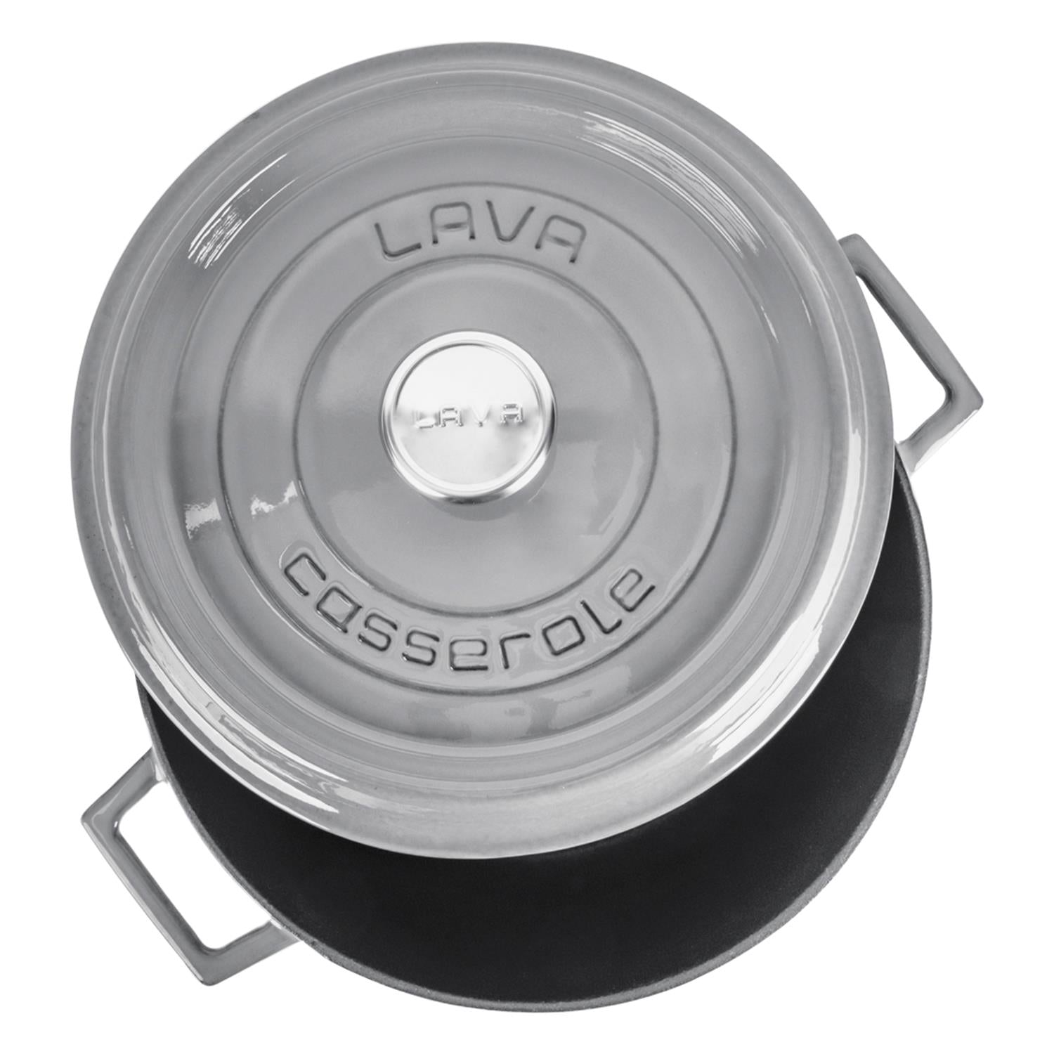 LAVA Gusseisentopf mit Deckel, emailliert, Ø 28 cm, 6,71 Liter Zweitbild
