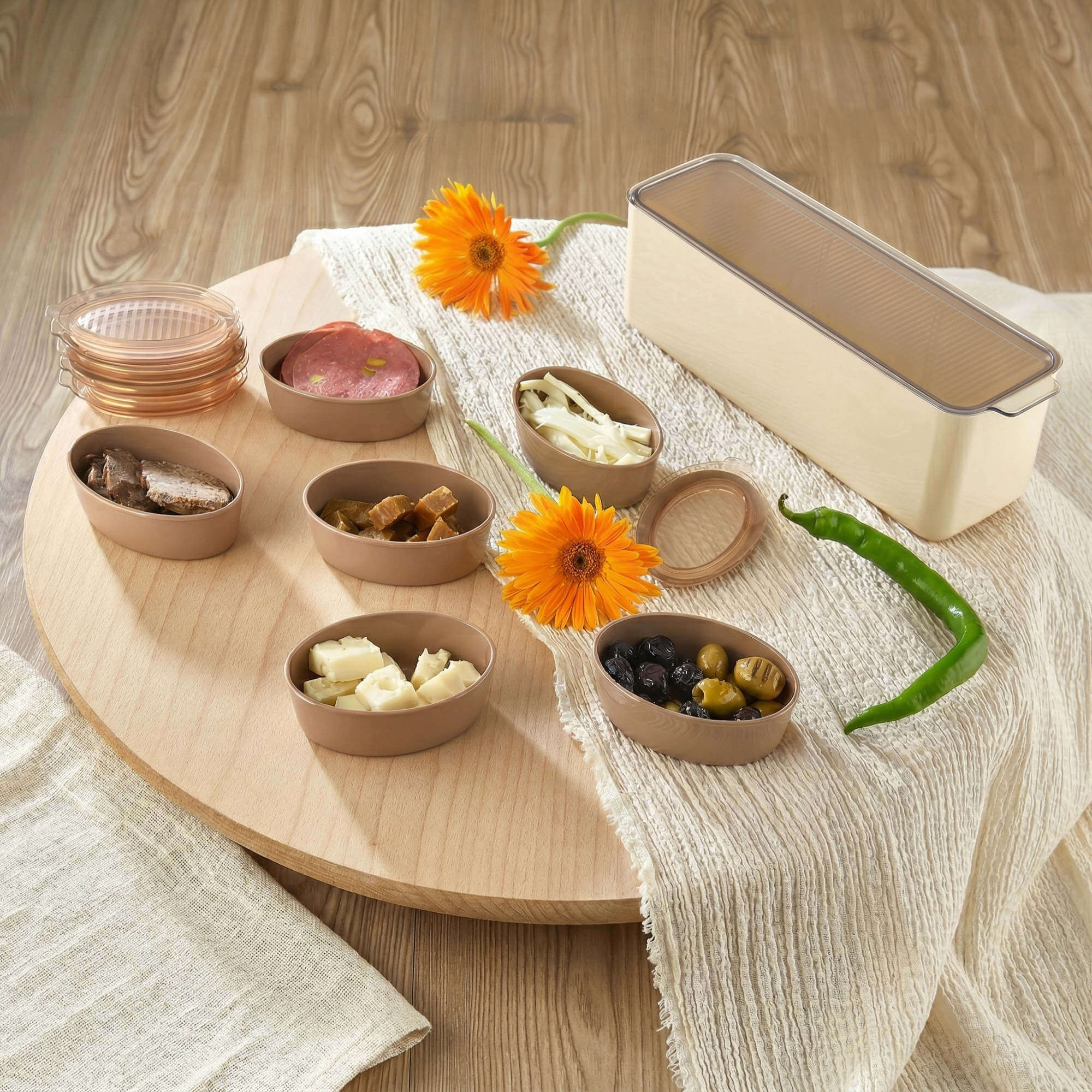 Frühstücksset mit Kunststoff, 7er Set Zweitbild